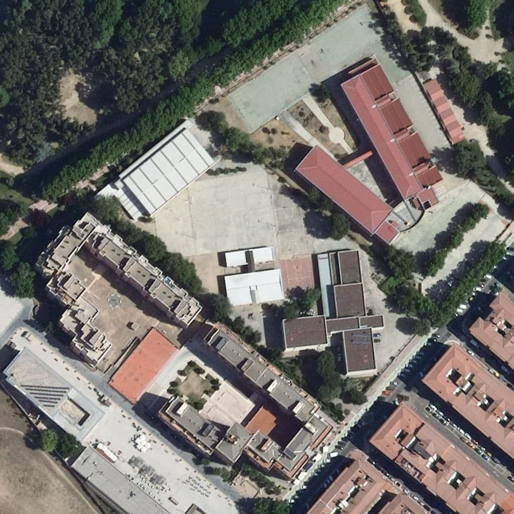 Aerial view of the grounds of Gonzalo De Berceo
