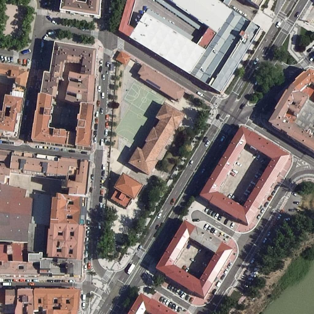 Aerial view of the grounds of Gonzalo De Córdoba