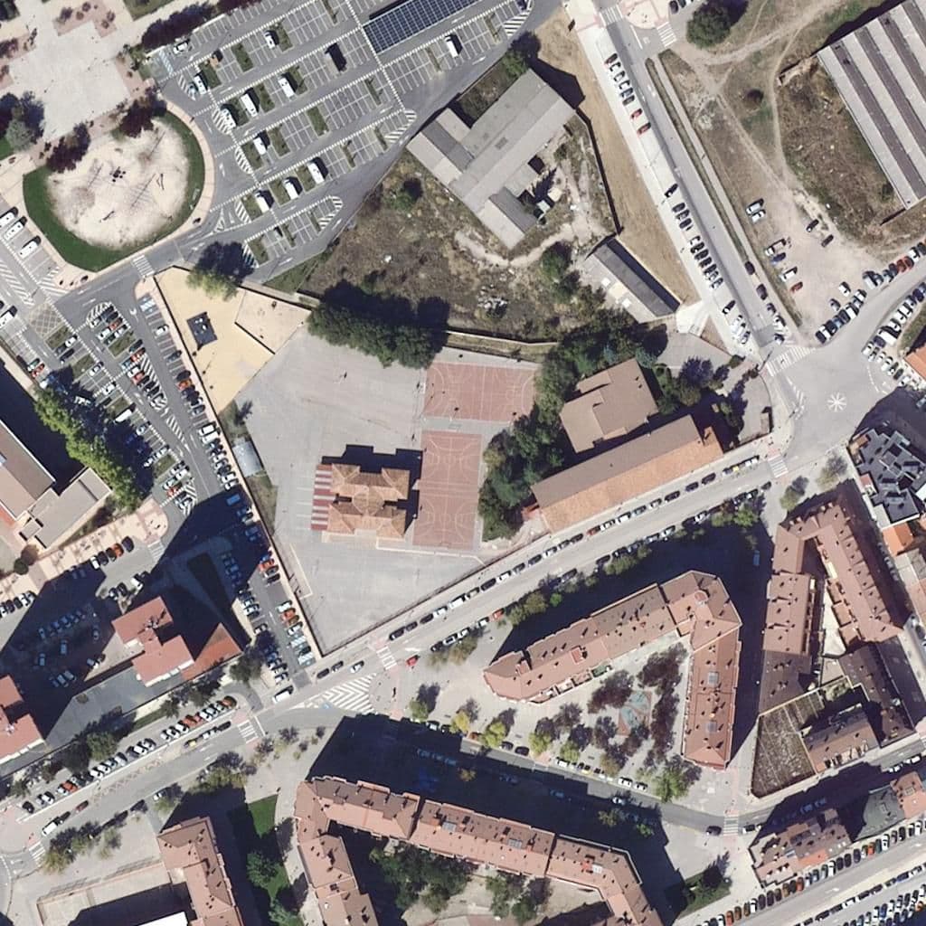 Aerial view of the grounds of Juan De Vallejo