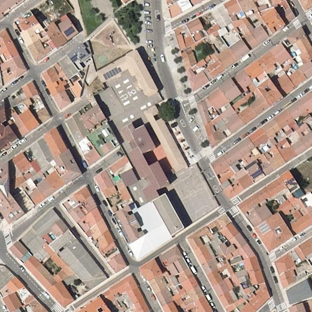 Aerial view of the grounds of Juan Mena De La Cruz