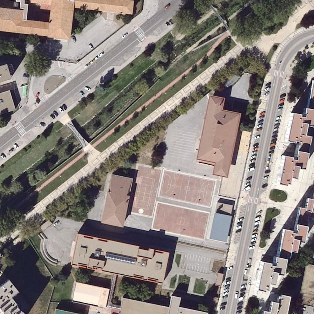 Aerial view of the grounds of Jueces De Castilla