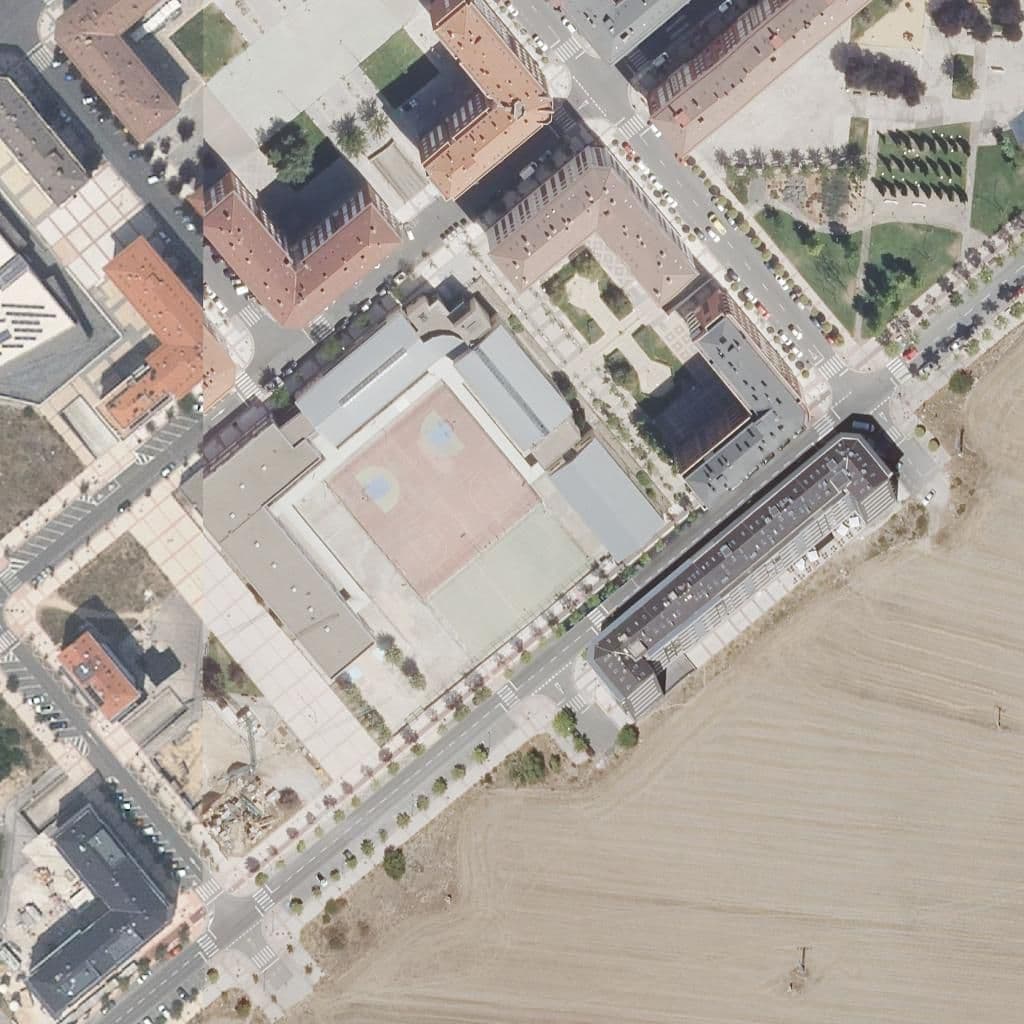 Aerial view of the grounds of La Charca