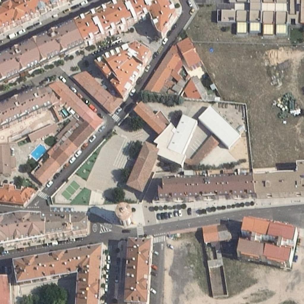 Aerial view of the grounds of Los Valles