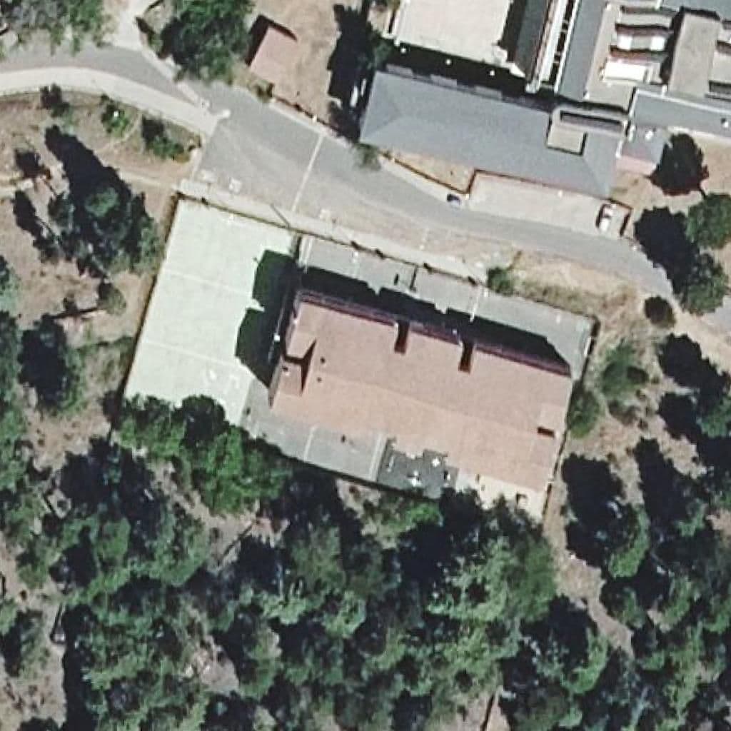Aerial view of the grounds of María Díaz Muñoz