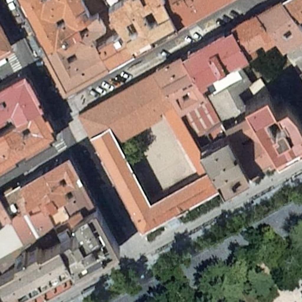 Aerial view of the grounds of Modesto Lafuente