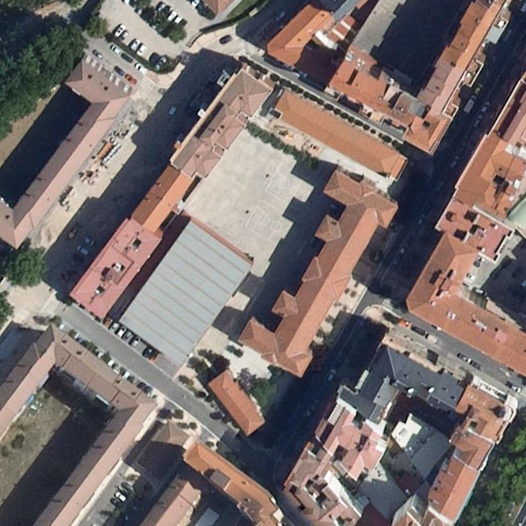 Aerial view of the grounds of Ponce De León