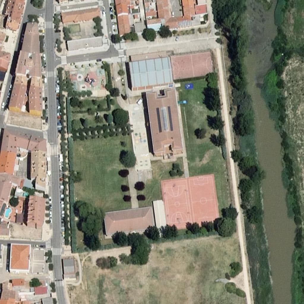 Aerial view of the grounds of Pradera De La Aguilera