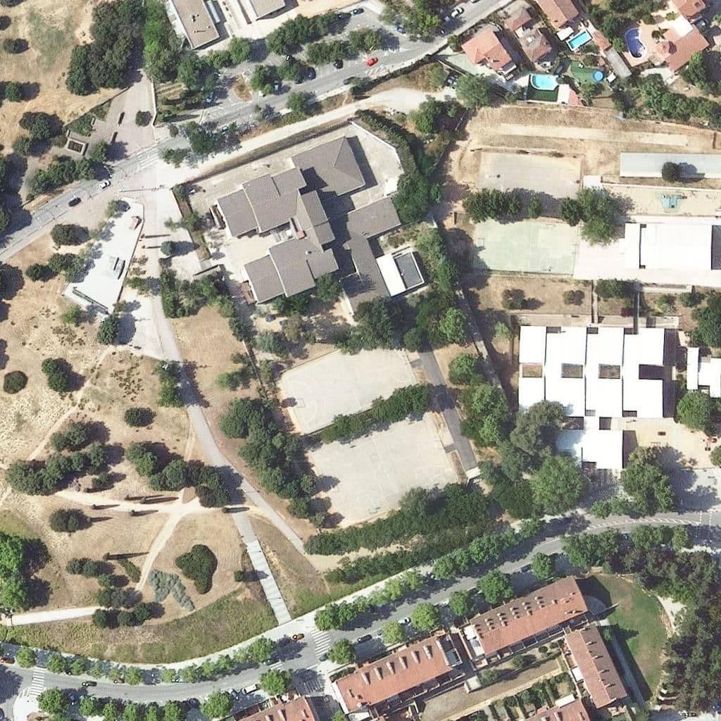 Aerial view of the grounds of Institut Forat Del Vent