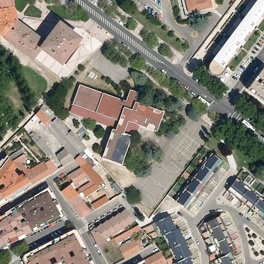 Aerial view of the grounds of Ramón Carande Y Thovar