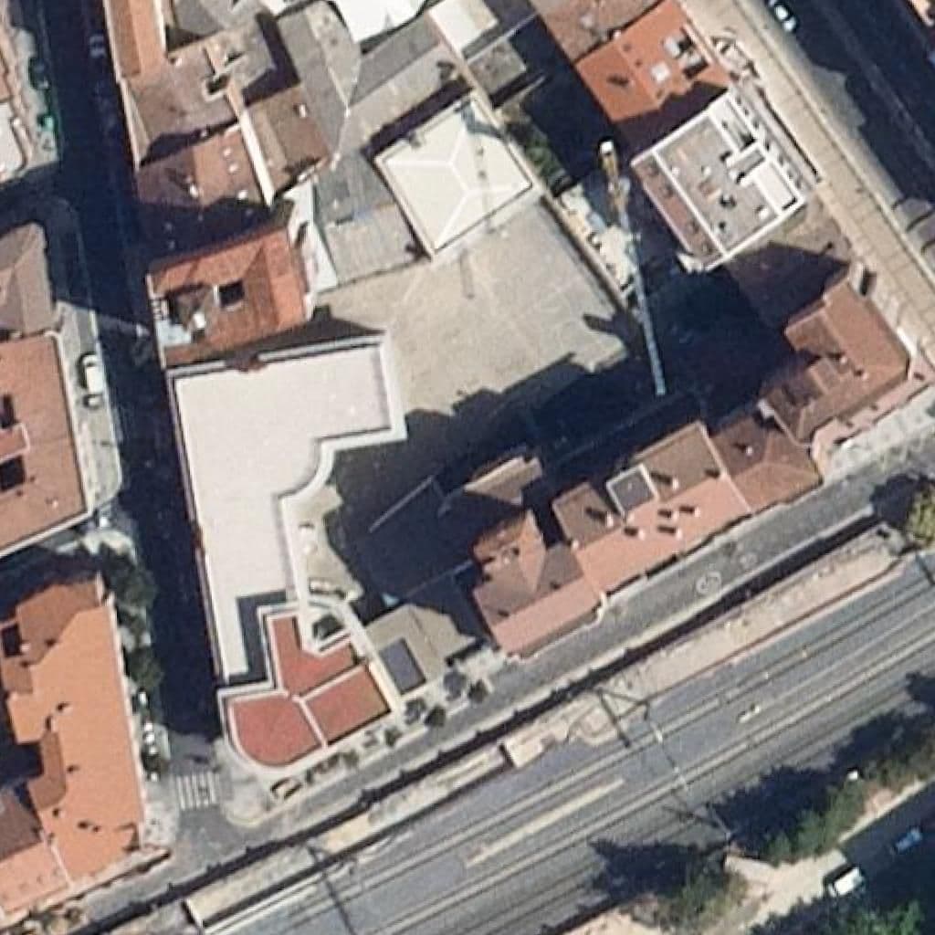 Aerial view of the grounds of San Fernando