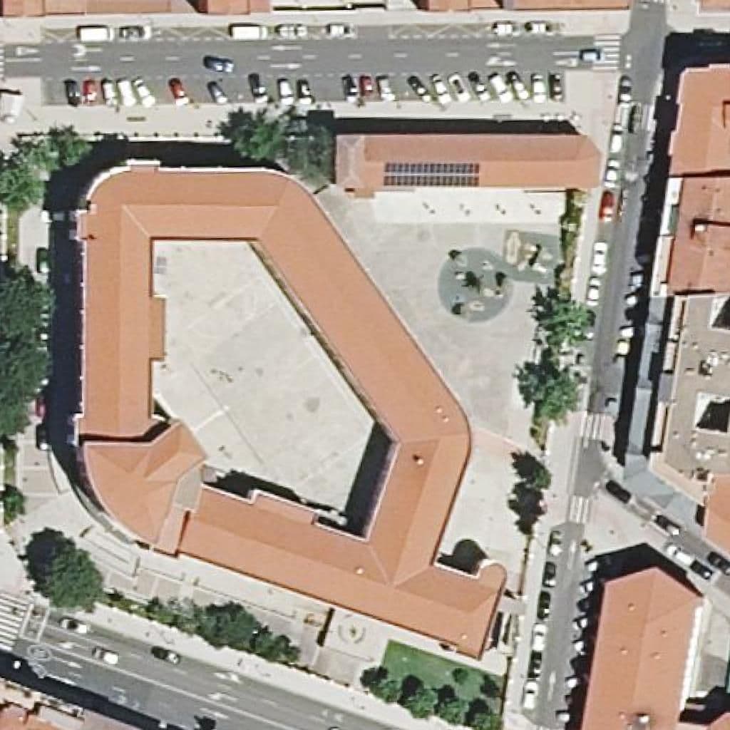 Aerial view of the grounds of San José De Calasanz