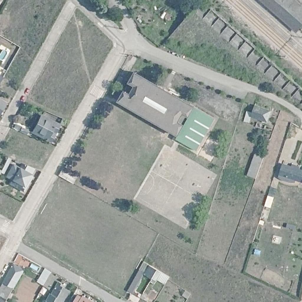 Aerial view of the grounds of Santa Bárbara