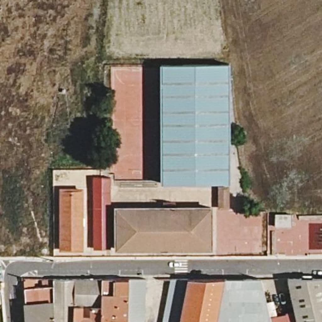 Aerial view of the grounds of Severiano Montero Sánchez