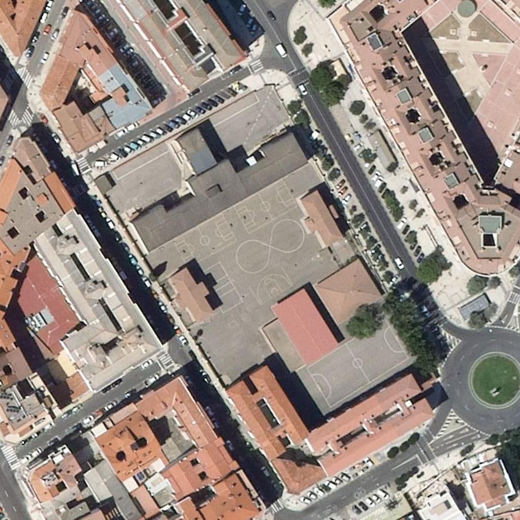 Aerial view of the grounds of Tello Téllez De Meneses