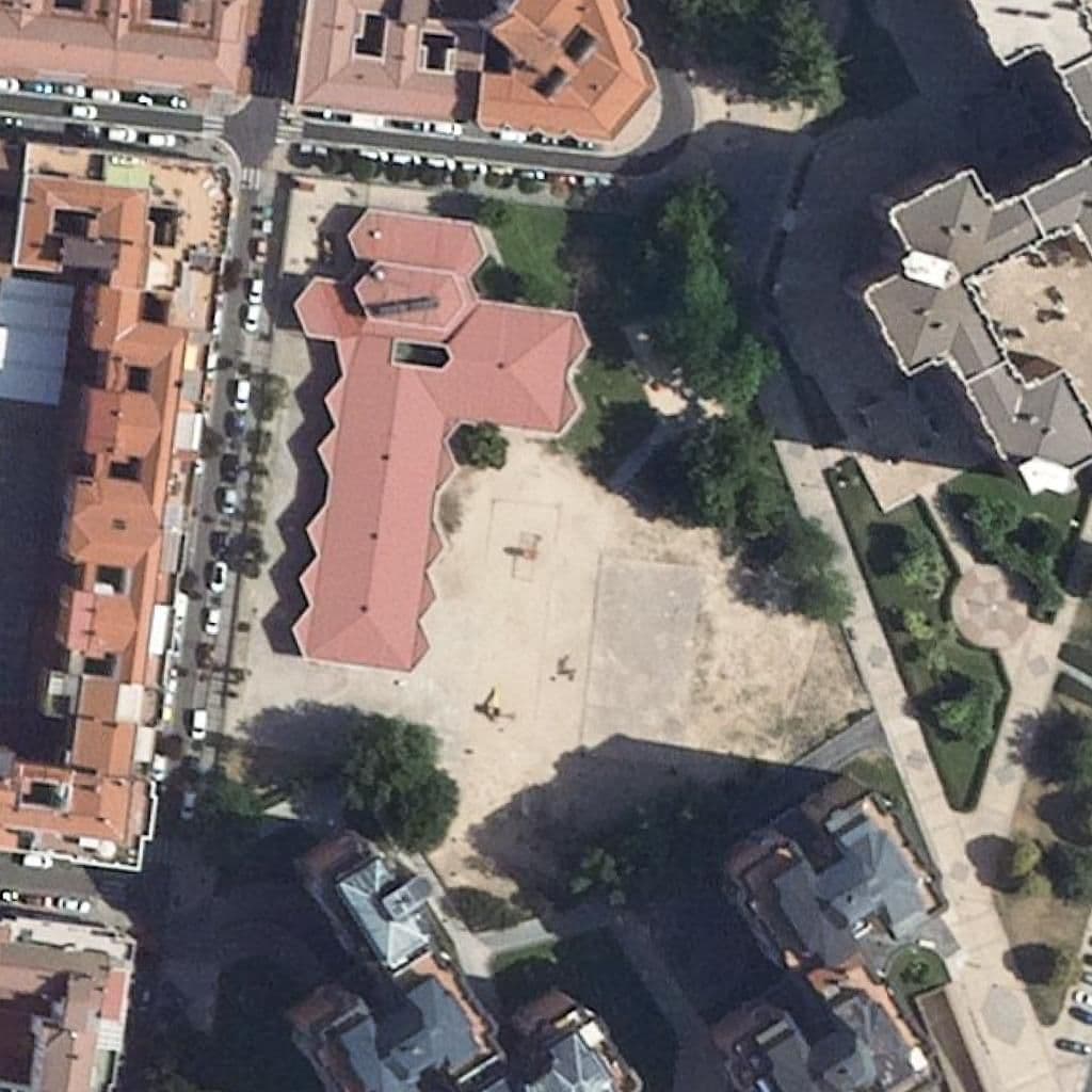 Aerial view of the grounds of Vicente Aleixandre