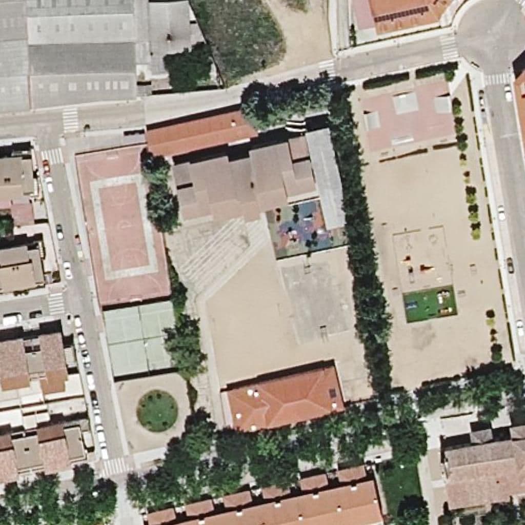 Aerial view of the grounds of Virgen Del Canto