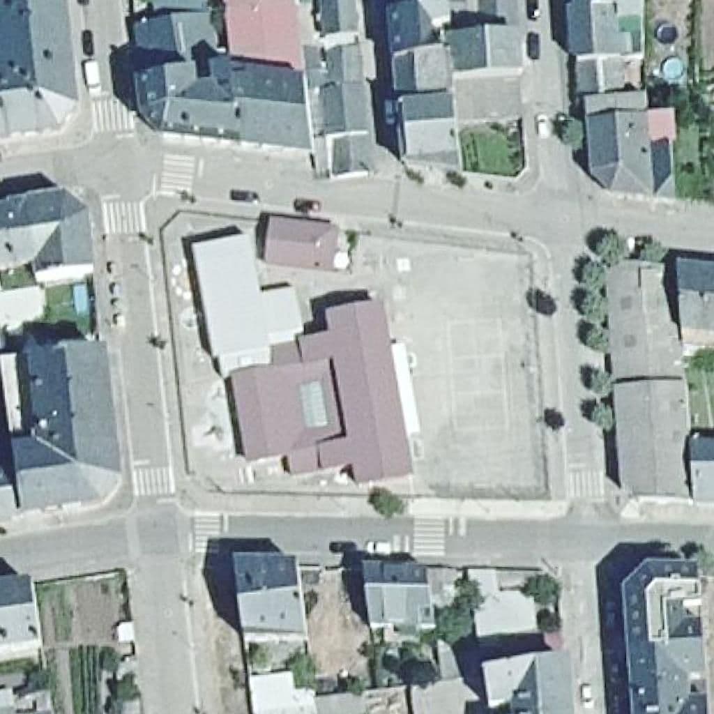 Aerial view of the grounds of Virgen Del Carmen-La Placa