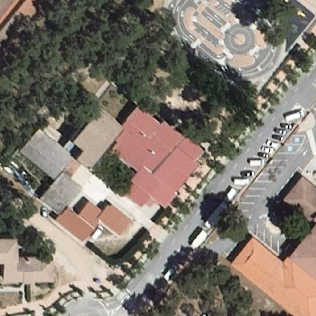 Aerial view of the grounds of Centro De Adultos De Arévalo