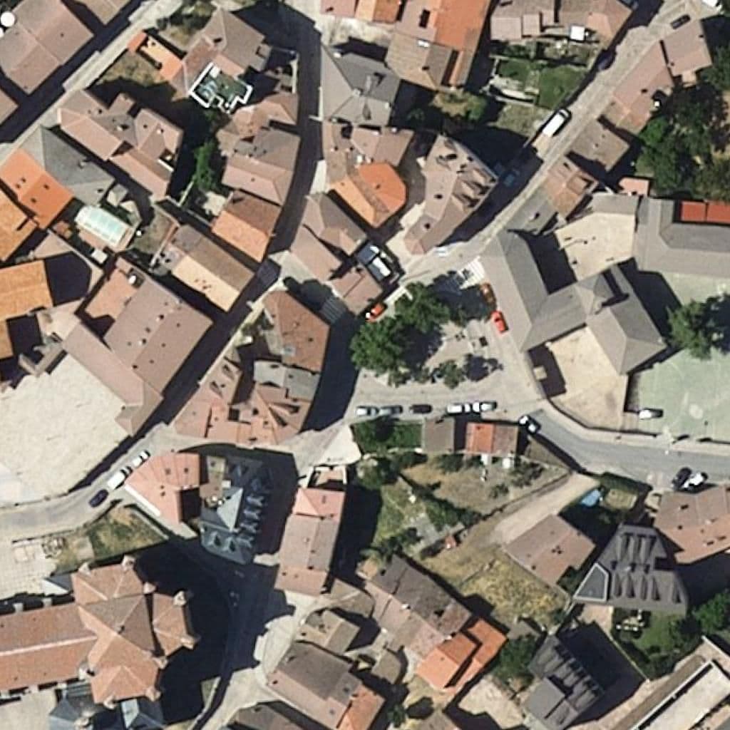 Aerial view of the grounds of Centro De Adultos De El Espinar