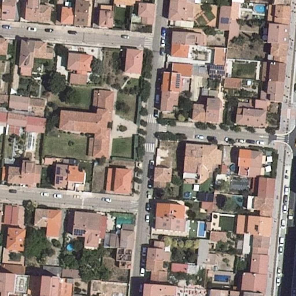 Aerial view of the grounds of Conde De Aranda