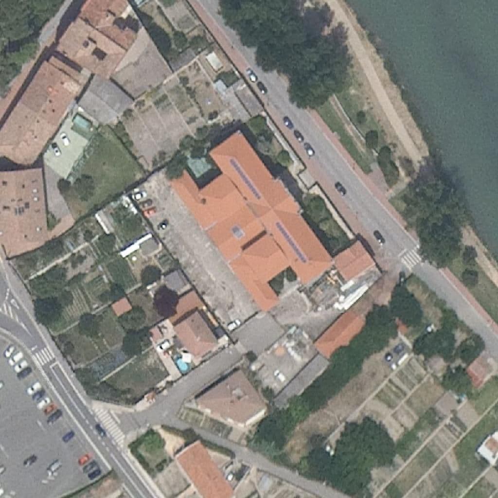 Aerial view of the grounds of Real Aquende
