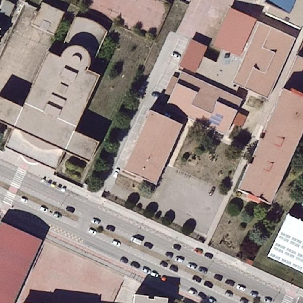 Aerial view of the grounds of Simón De Colonia