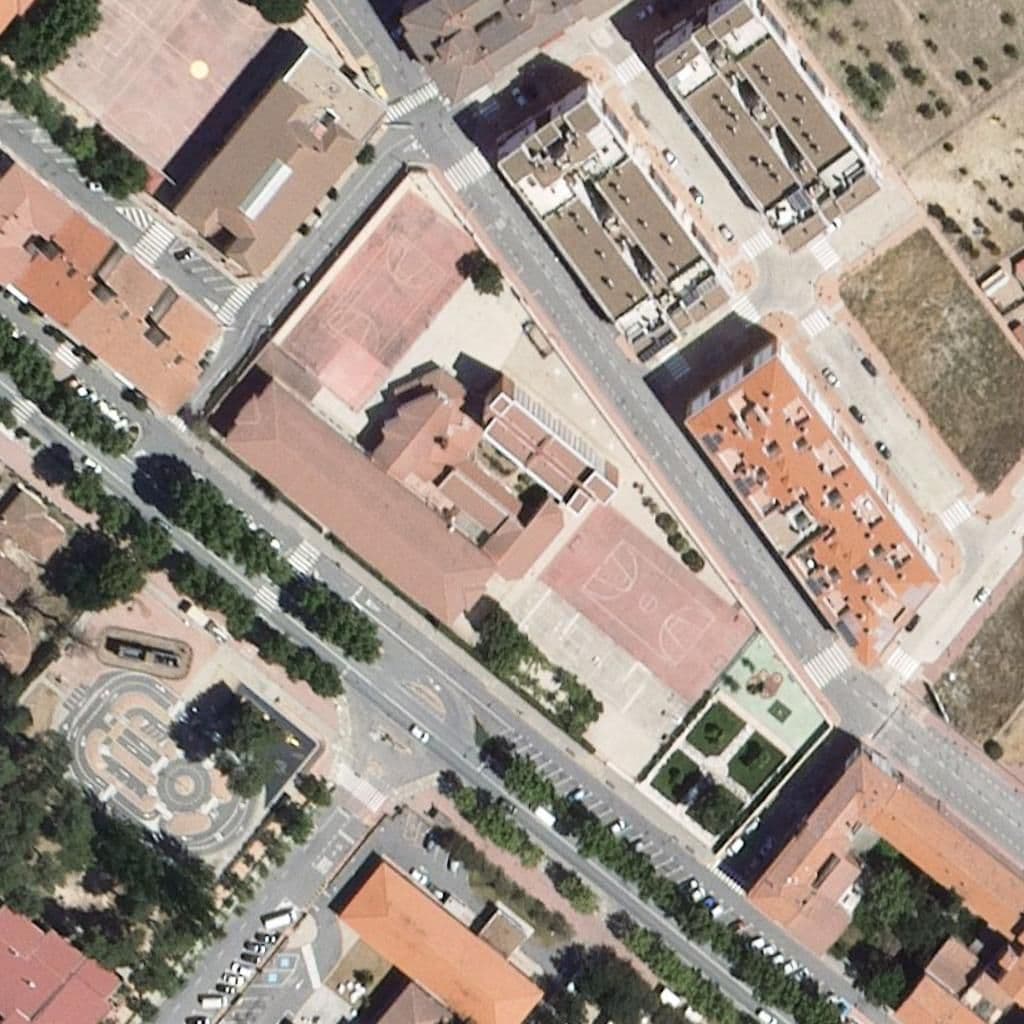 Aerial view of the grounds of Amor De Dios