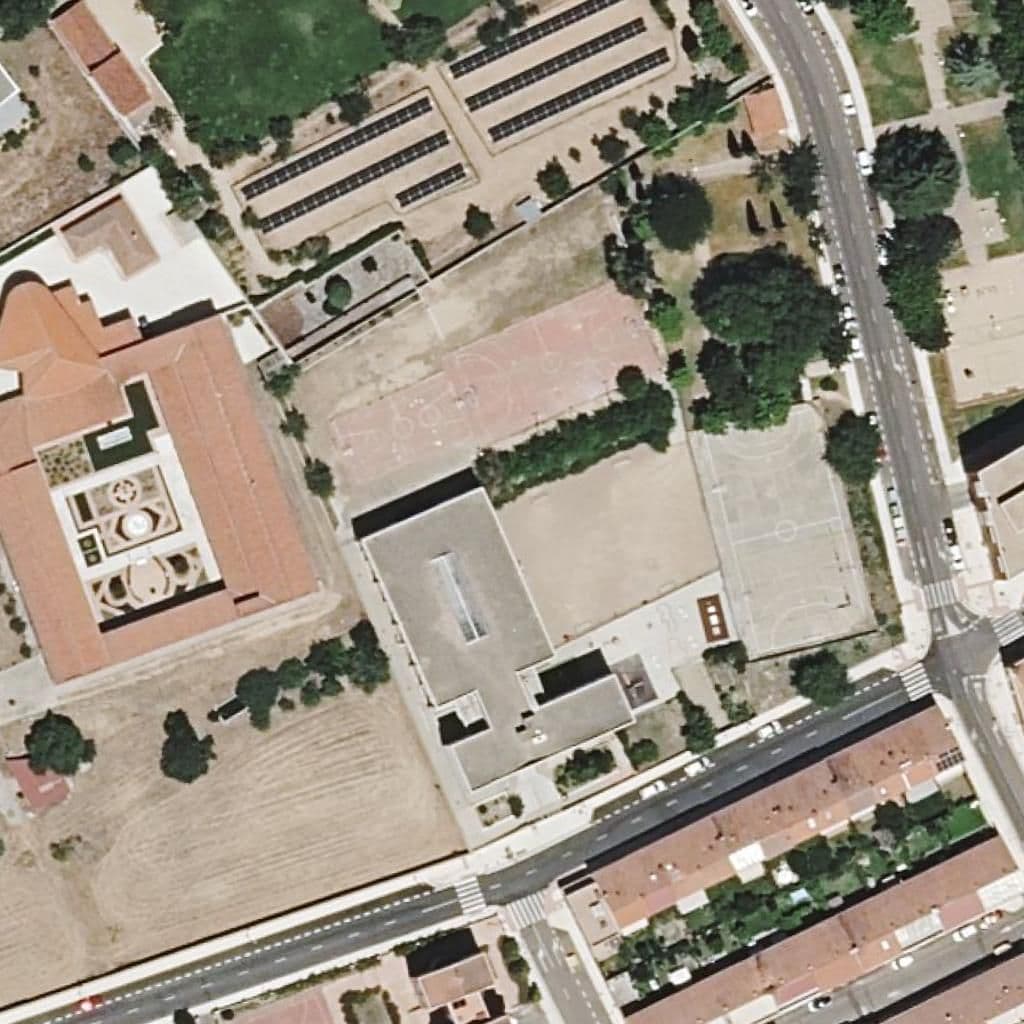 Aerial view of the grounds of Antonio Machado