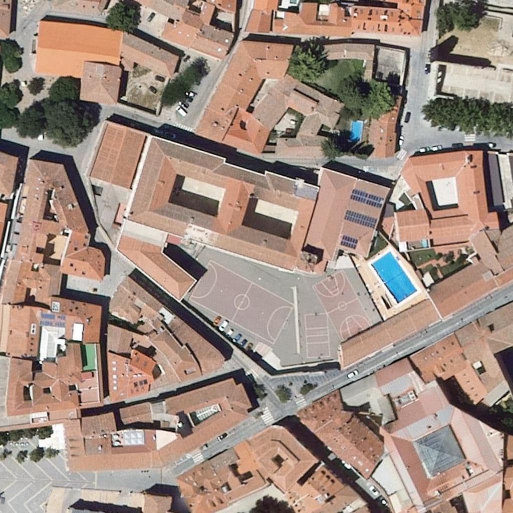 Aerial view of the grounds of Asunción De Nuestra Señora