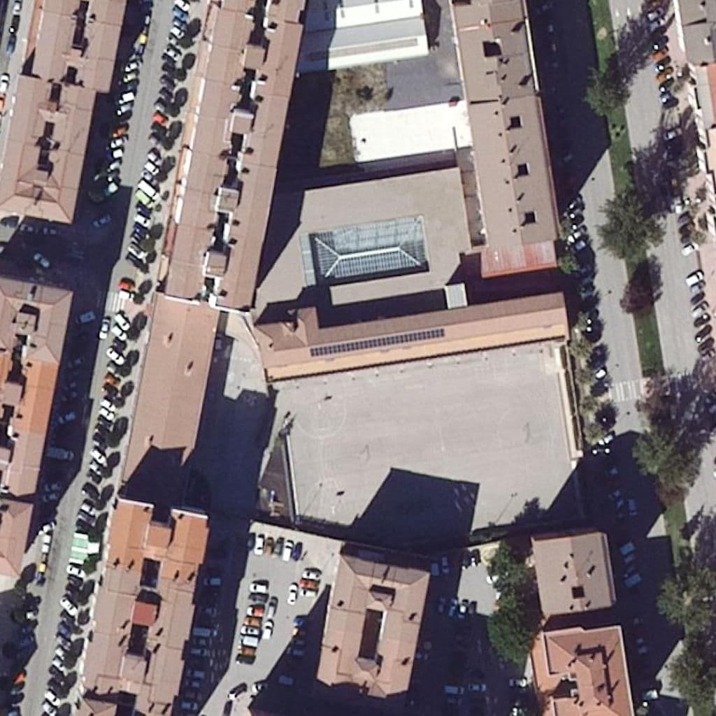 Aerial view of the grounds of Blanca De Castilla