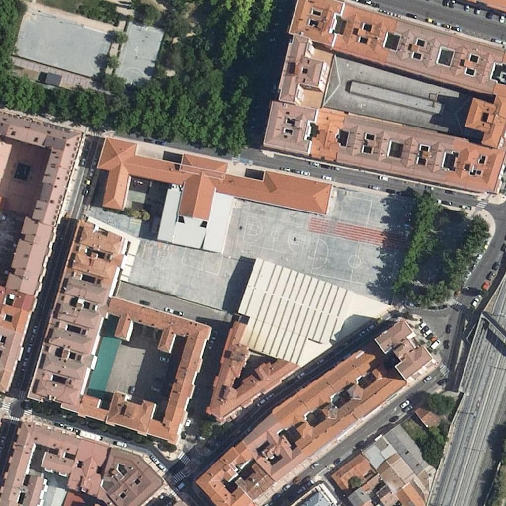 Aerial view of the grounds of Centro Cultural Vallisoletano
