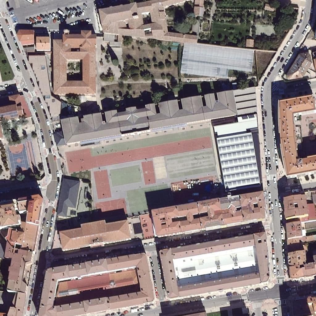 Aerial view of the grounds of Círculo Católico De Obreros