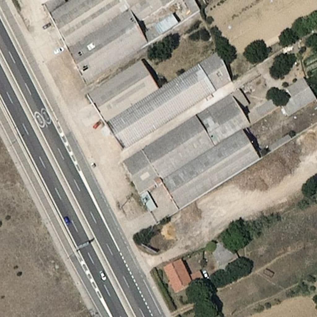 Aerial view of the grounds of Corazón De María