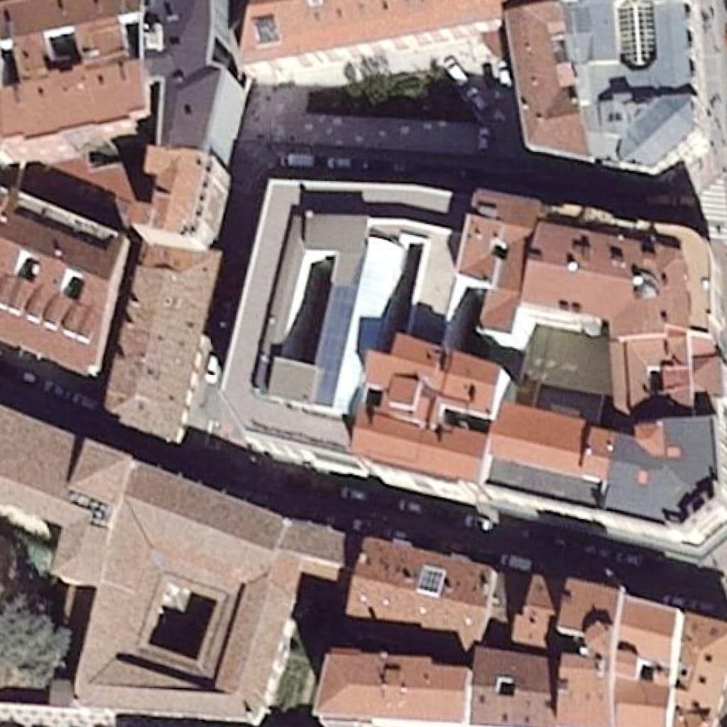 Aerial view of the grounds of Jesús Reparador