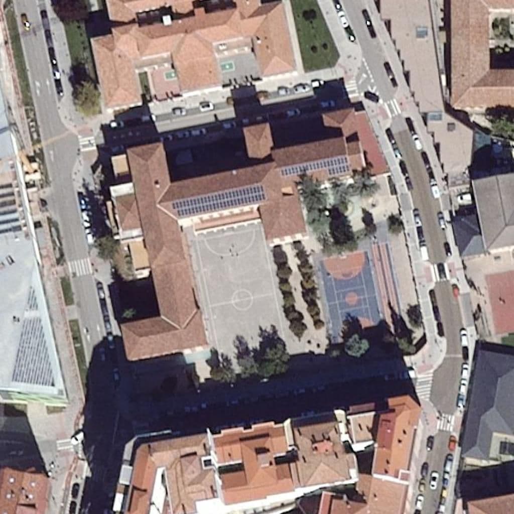 Aerial view of the grounds of Jesús-María