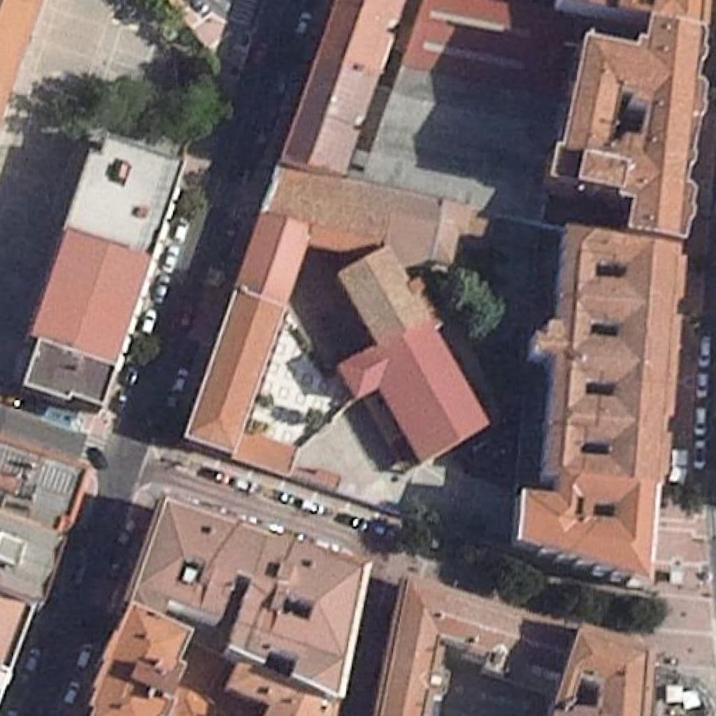 Aerial view of the grounds of La Inmaculada Concepción