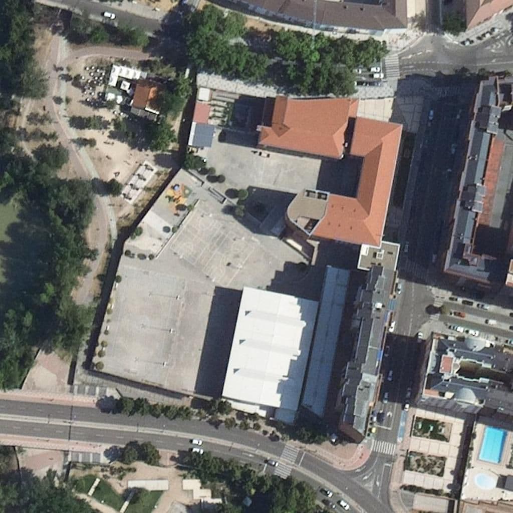 Aerial view of the grounds of Nuestra Señora De La Consolación