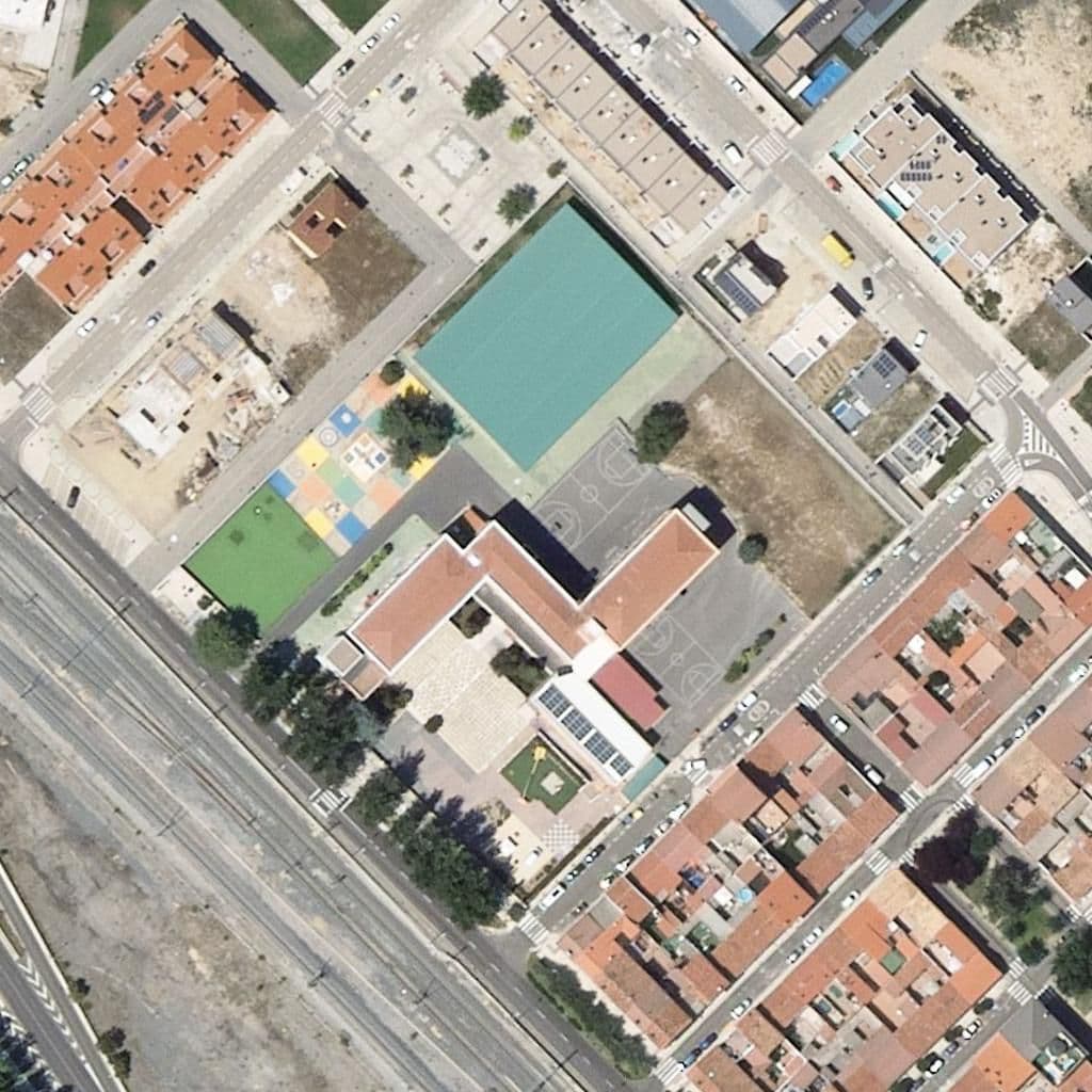 Aerial view of the grounds of Nuestra Señora De La Providencia