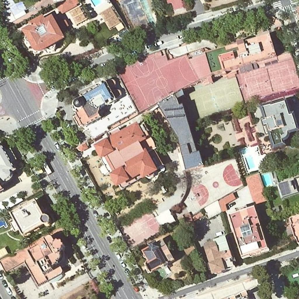 Aerial view of the grounds of Sil
