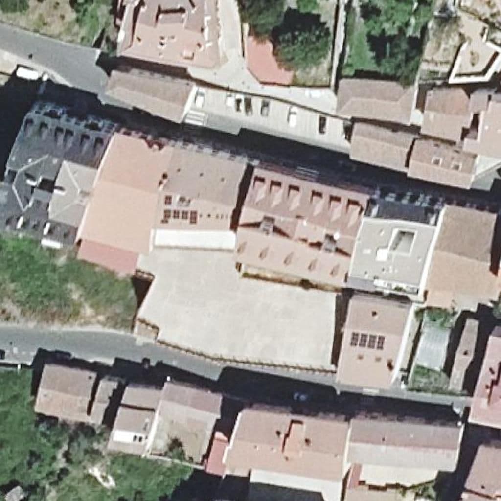 Aerial view of the grounds of Nuestra Señora Del Castañar