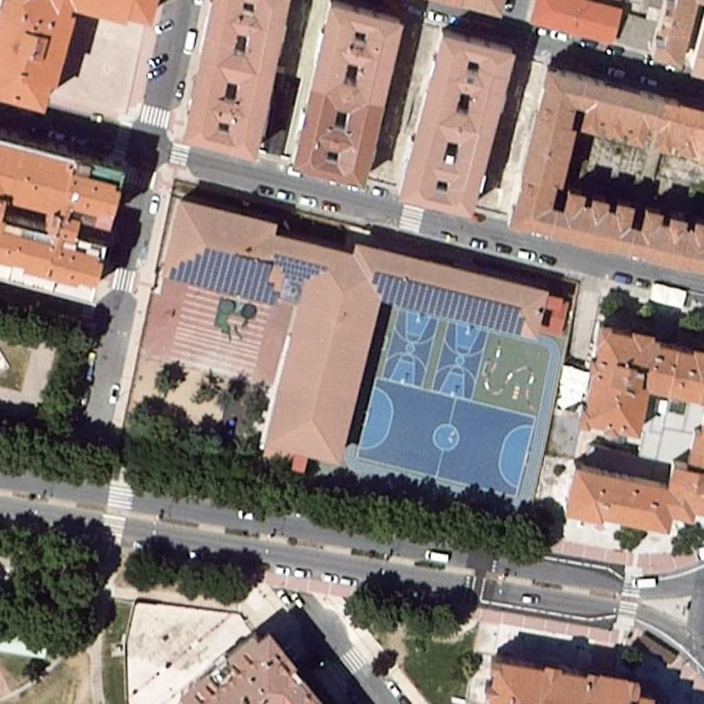 Aerial view of the grounds of Pablo Vi