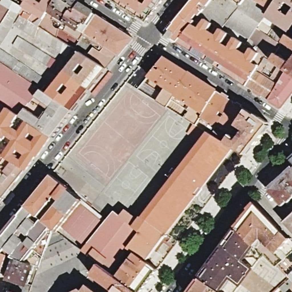 Aerial view of the grounds of Sagrado Corazón De Jesús