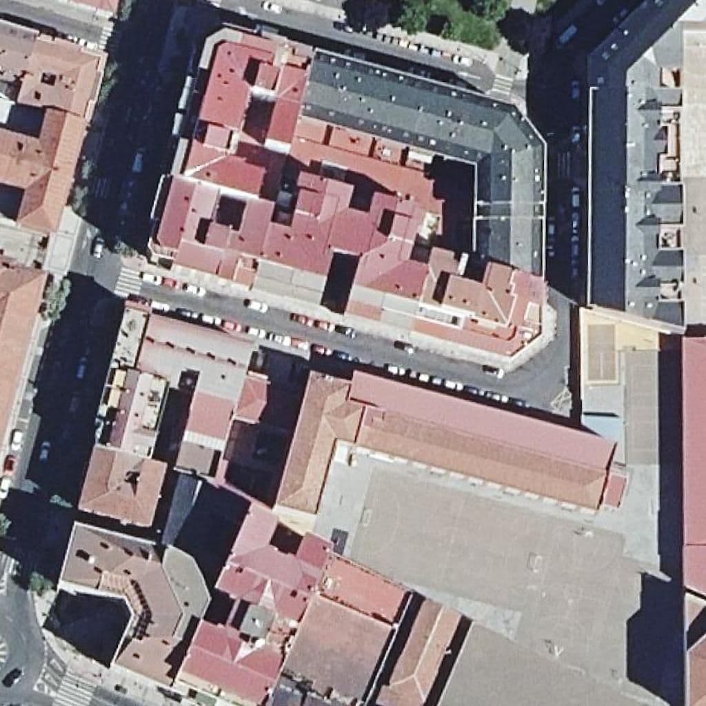 Aerial view of the grounds of San José