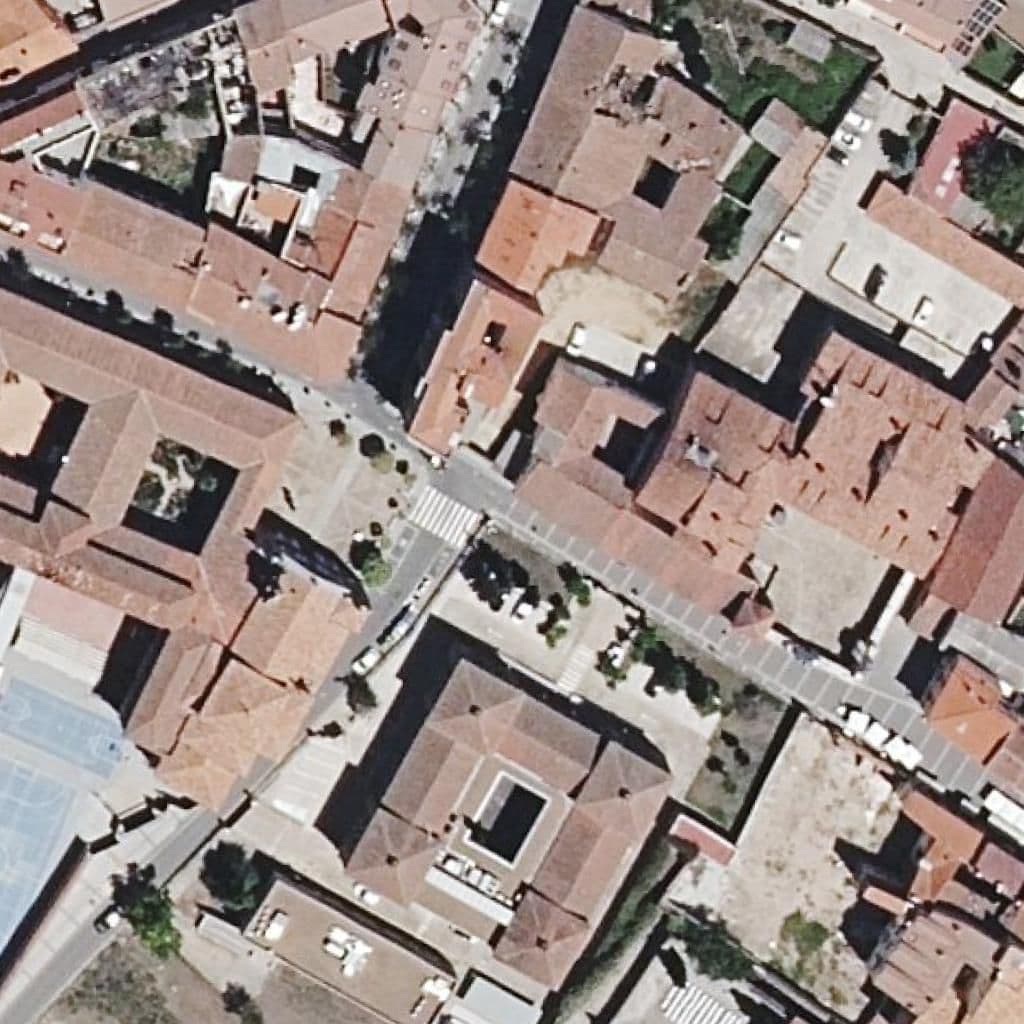 Aerial view of the grounds of San Juan De La Cruz