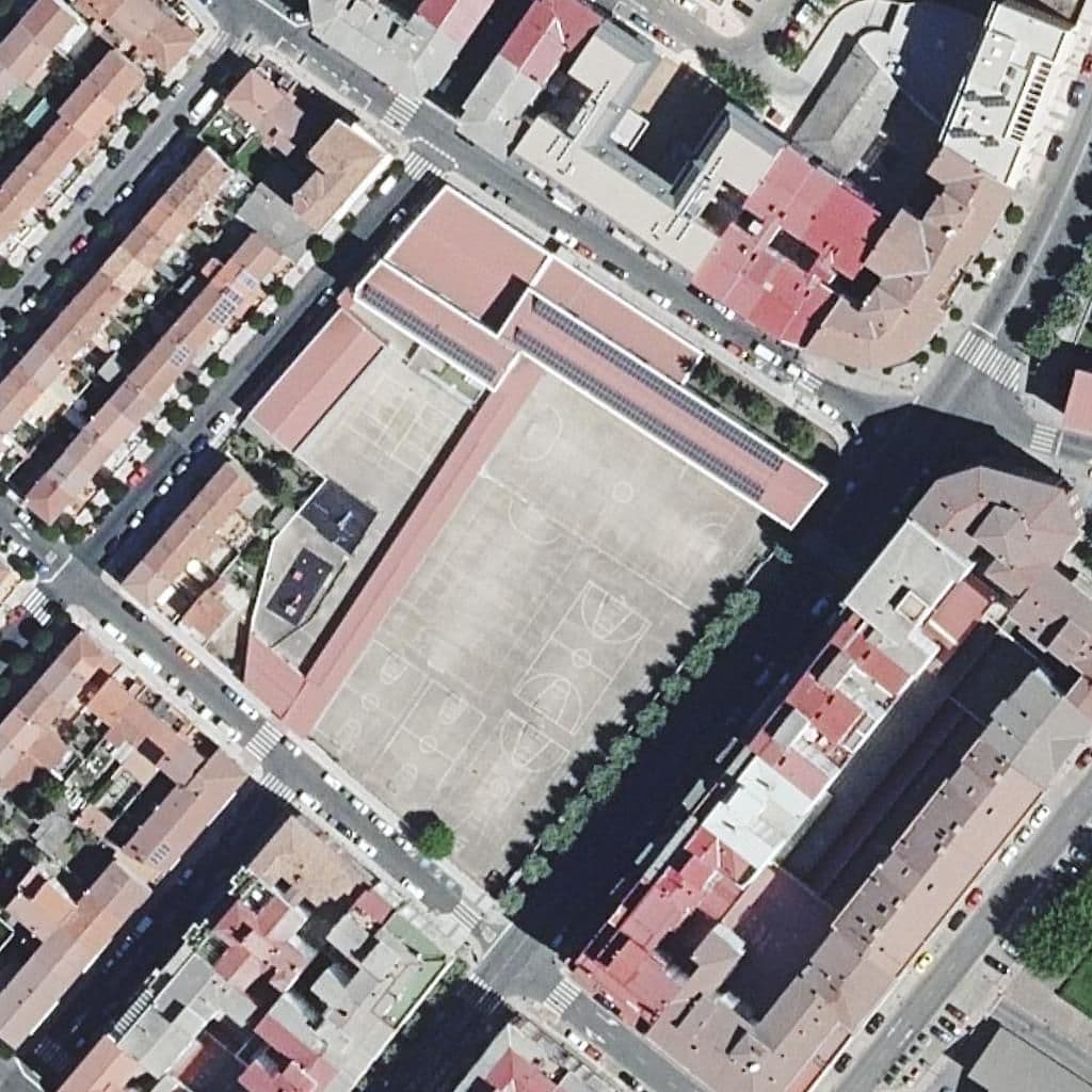 Aerial view of the grounds of San Juan De La Cruz
