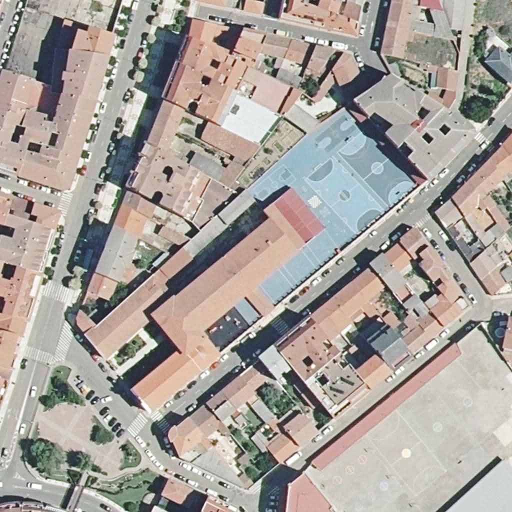 Aerial view of the grounds of San Vicente De Paúl