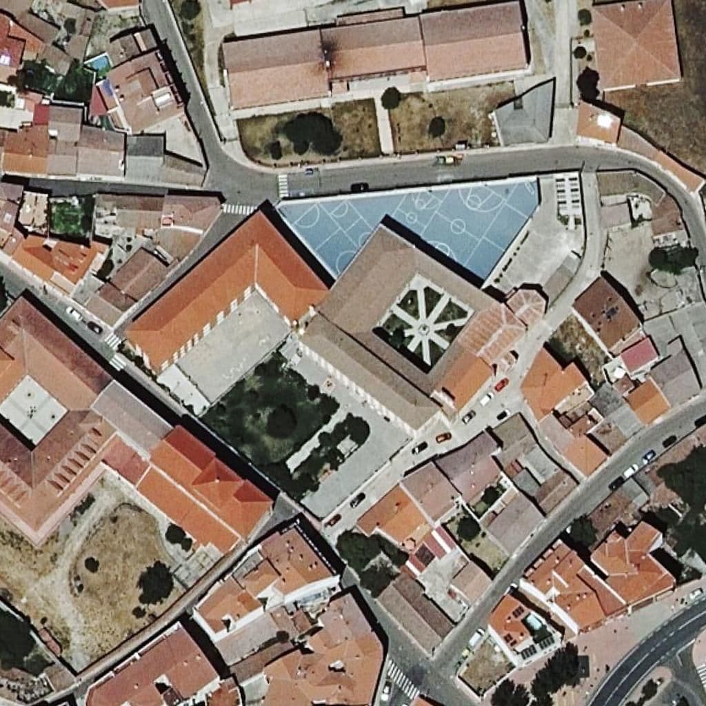 Aerial view of the grounds of Santa Isabel