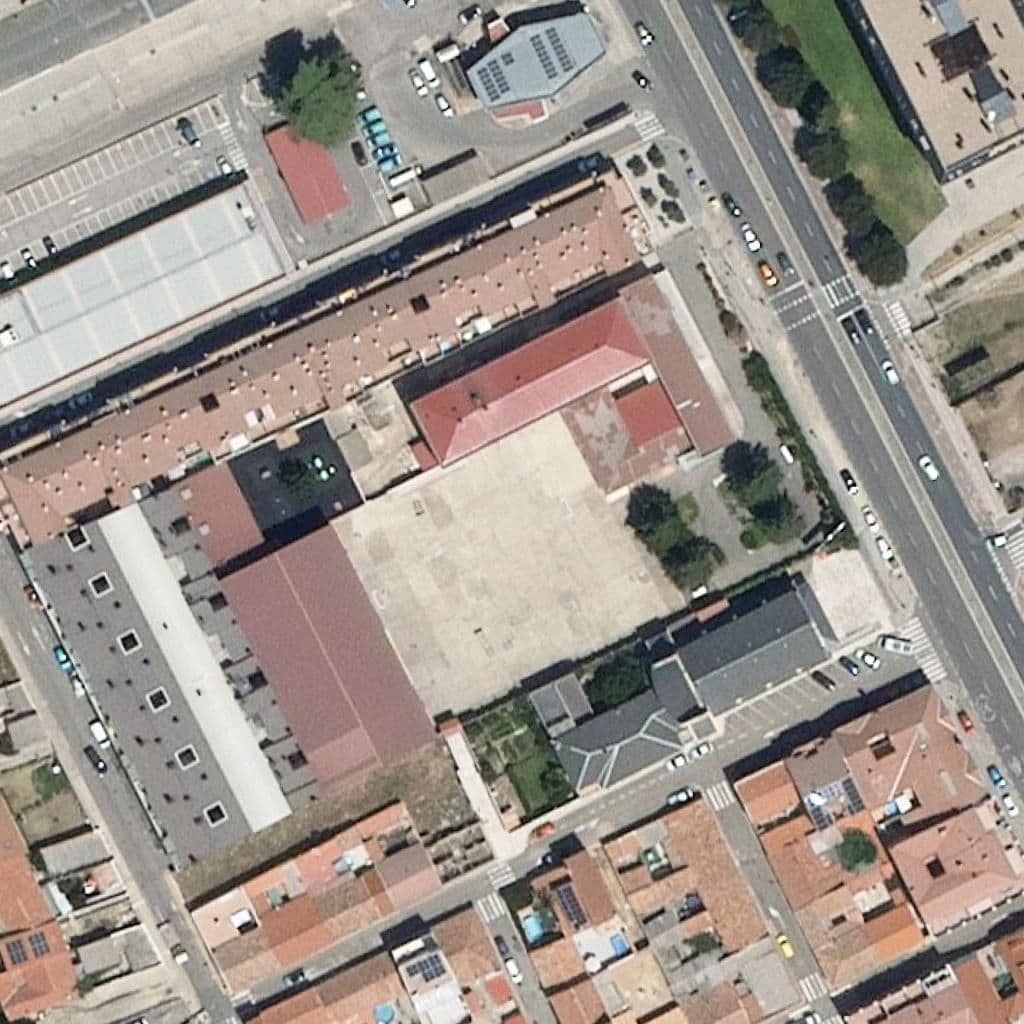 Aerial view of the grounds of Santa Rita