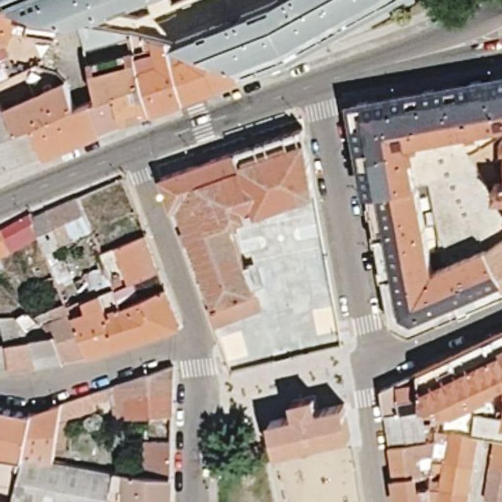 Aerial view of the grounds of Santísima Trinidad