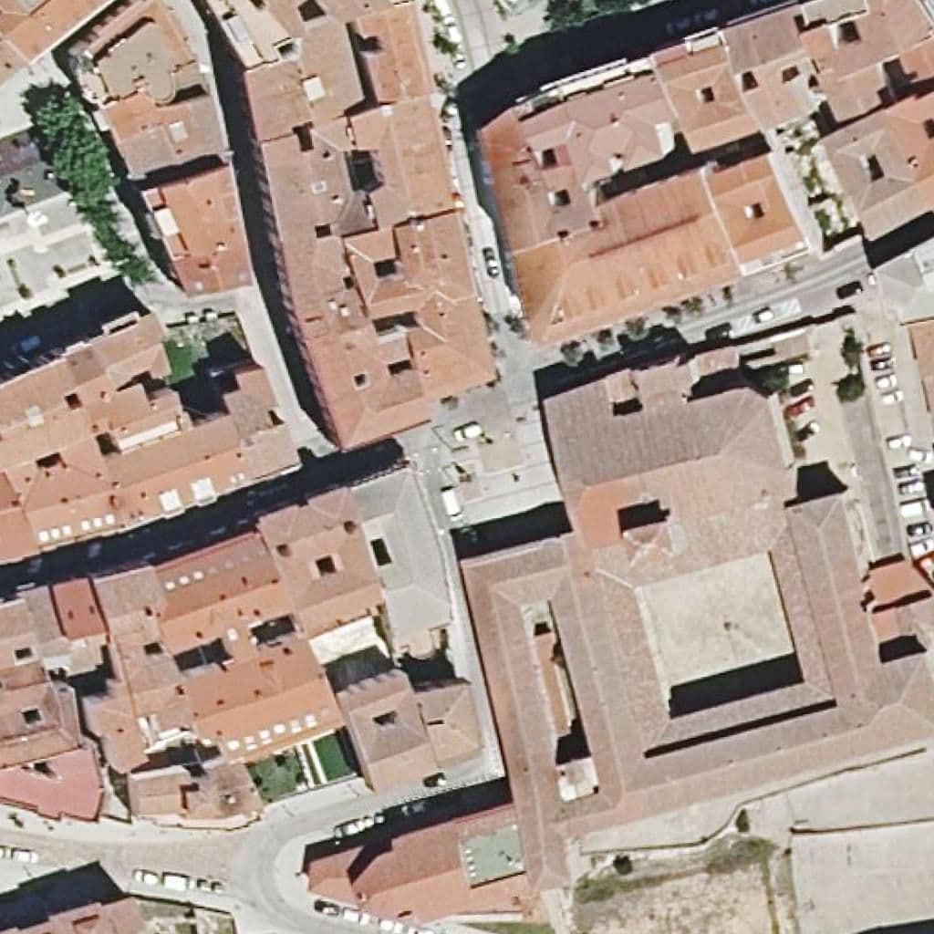 Aerial view of the grounds of Seminario San Atilano